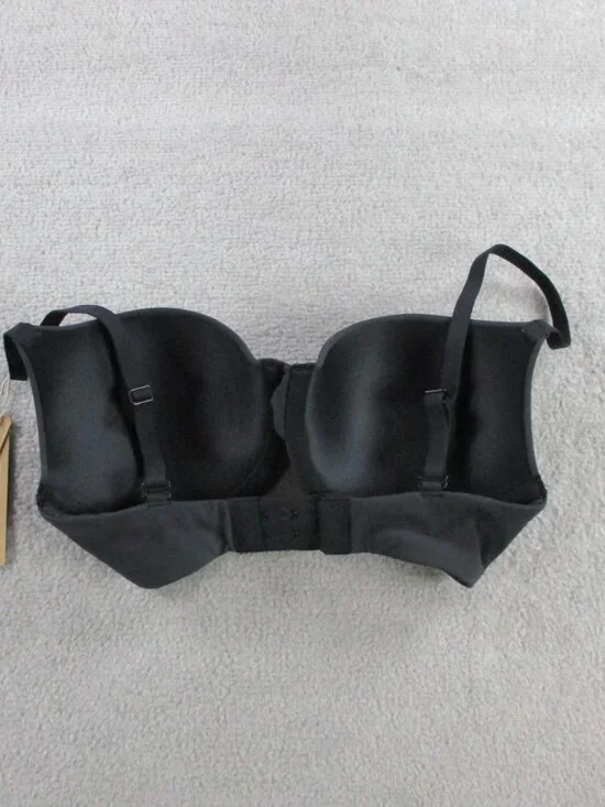 SKIMS Fits Everybody T Shirt Demi Bra Womens 30D Onyx Black NEW - Picture 3 of 5